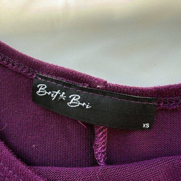 Brit & Bri plum Dolman Long Sleeves Tunic Size Small - Picture 13 of 14